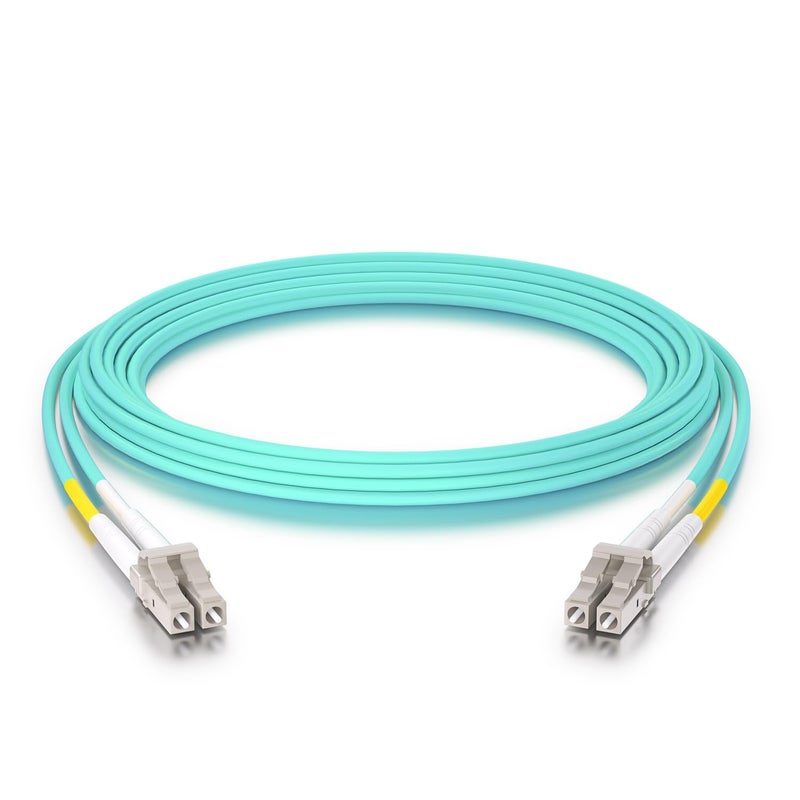 ipolex OM3 LC to LC Fiber Patch Cable, 10G Multimode Fiber Duplex LC 50/125Î¼m Fiber Optic Cable Cord, LSZH 15 Meter(49ft), Aqua - Image 4
